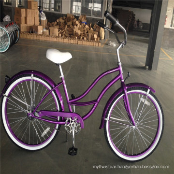 Comfortable Soft Adult 26 " New Popular Lady Beach Cruiser Bike